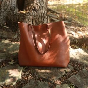 Madewell Transport Tote English Saddle